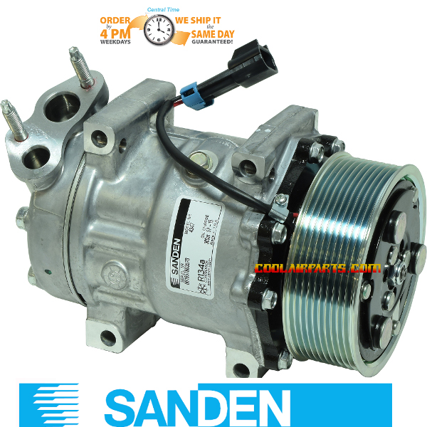 HD TRUCK International Navistar 3611894C92 NEW AC COMPRESSOR OEM SANDEN 4347 3611894-C91 3611894C1 4347E 4347U